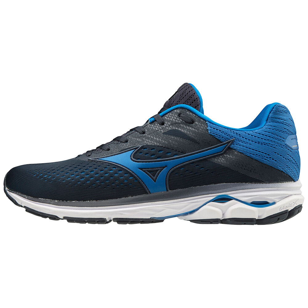 Tenis Para Correr Mizuno WAVE RIDER 23 Para Hombre Azul Marino/Blancos 4903628-NS